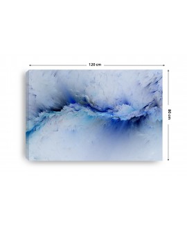 Obraz na płótnie canvas duży 120x80 niebieski wybuch błękitne pęknięcie studiograf