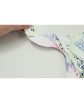 Naklejka na ścianę dla dzieci urocze pastelowe naklejki króliczek huśtawka chmurki gwiazdki studiograf