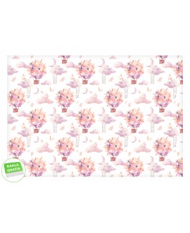 Fototapeta 3D na wymiar  flizelinowa dla dzieci dziecięca Fototapeta różowe balony motyle na wymiar dla dzieci studiograf
