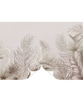Fototapeta 3D na ścianę  na wymiar flizelinowa duże liście tropikalne samoprzylepna strukturalna studiograf