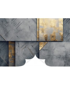 Fototapeta beton mur złoto imitacja na wymiar grafika tapeta samoprzylepna strukturalna gładka studiograf