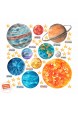 Naklejka na ścianę dla dzieci układ słoneczny planety naklejka edukacyjna kosmos studiograf