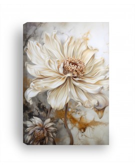 Obraz na płótnie canvas malowane kwiaty kwiat marmur 120x80 nowoczesny studiograf