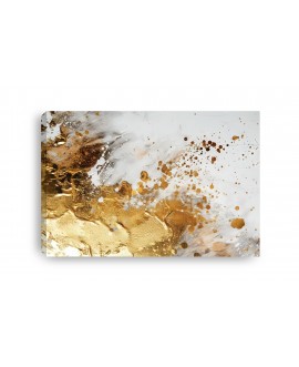 Obraz na płótnie canvas złote mazy 120x80 malowane imitacja złota struktura studiograf