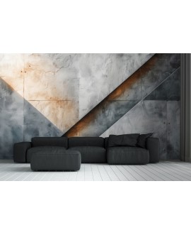 Fototapeta industrialna beton imitacja betonu architektonicznego z geometrycznym wzorem nowoczesna dekoracja ścienna do loftu