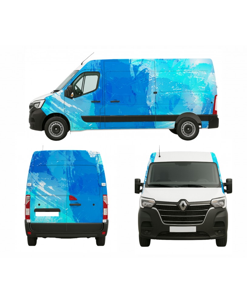 Oklejanie samochodów naklejki reklamowe reklama na samochodzie projekt Projekt oklejenia samochodu dostawczego