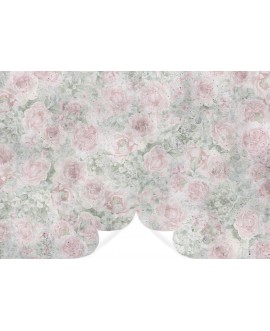 Fototapeta na wymiar kwiaty na betonie róże piwonie