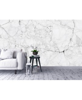 Fototapeta 3D na ścianę  na wymiar flizelinowa biały marmur nadruk imitacja marmuru gamour studiograf