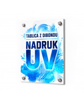 Reklamowa tablica dibond z nadrukiem odpornym na warunki atmosferyczne