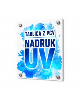 Tablica informacyjna z PCV z indywidualnym nadrukiem UV