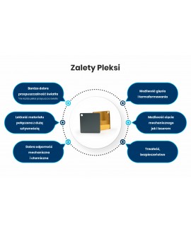 Pleksi miodowe złoto z błyszczącą powierzchnią lustrzaną