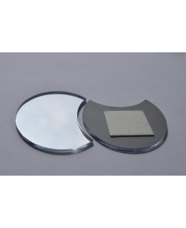 Lustro akrylowe nietłukące srebrne kwadraty prostokąty kształt studiograf