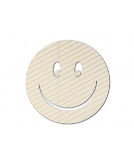 Lustro akrylowe, nietłukące złote okrągłe uśmiech minka kształt studiograf