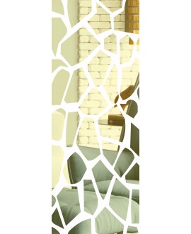 Lustro akrylowe, nietłukące złote prostokątne panterka kształt studiograf