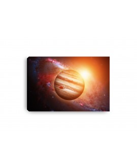 Obraz na płótnie canvas poziomy planeta galaktyka kosmos pomarańcz studiograf
