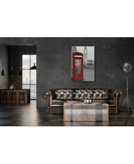 Obraz na płótnie canvas pionowy architektura czerwona budka telefoniczna miasto londyn studiograf