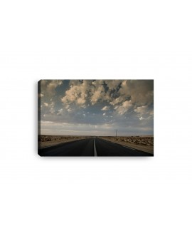 Obraz na płótnie canvas poziomy droga pustynia niebo chmury studiograf