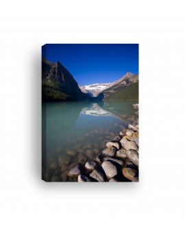 Obraz na płótnie canvas pionowy jezioro góry kamienie studiograf