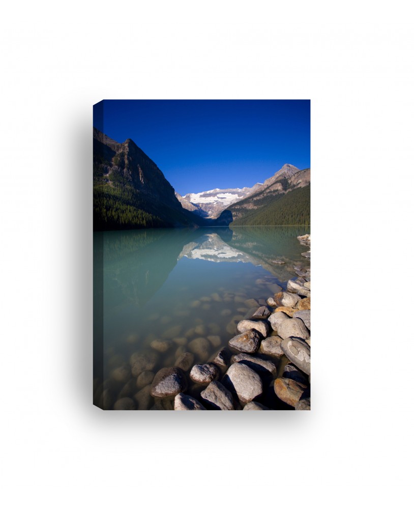 Obraz na płótnie canvas pionowy jezioro góry kamienie studiograf