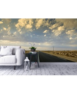 Fototapeta 3D na ścianę  na wymiar  fizelinowa droga pustynia niebo studiograf