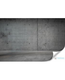 Fototapeta 3D na ścianę  na wymiar  fizelinowa szary beton płyty ściana struktura studiograf