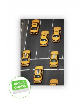 Fototapeta 3D na ścianę  na wymiar  fizelinowa żółte taksówki droga miasto studiograf