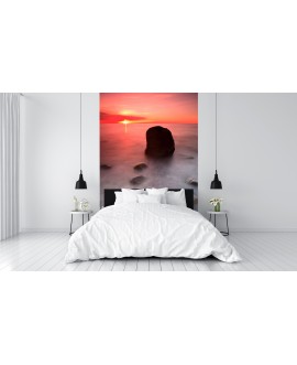 Fototapeta 3D na ścianę  na wymiar  fizelinowa skały kamienie morze zachód słońca krajobraz studiograf