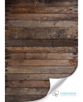 Fototapeta 3D na ścianę  na wymiar  fizelinowa brązowe drewno struktura deski poziome studiograf