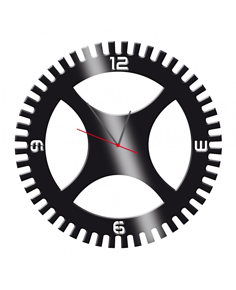 Zegar ścienny z pleksy plexi nowoczesny zębatki cyberpunkowy samoprzylepny elegancki duży zegar pleksa studiograf