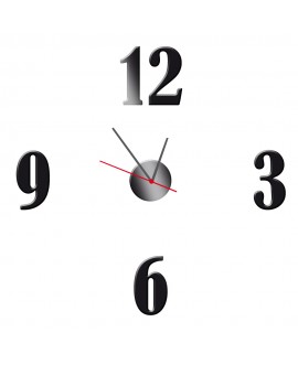 Zegar ścienny z pleksy plexi nowoczesny samoprzylepny elegancki duży zegar cyfry pleksa studiograf