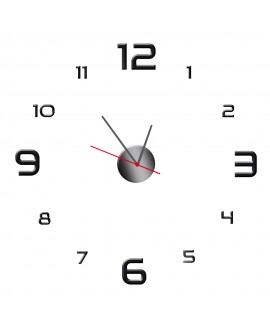 Zegar ścienny z pleksy plexi nowoczesny samoprzylepny elegancki duży zegar wskazówki cyfry pleksa studiograf