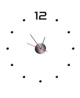 Zegar ścienny z pleksy plexi nowoczesny samoprzylepny elegancki duży zegar pleksa studiograf