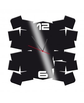 Zegar ścienny z pleksy plexi nowoczesny samoprzylepny elegancki duży zegar kwadraty abstrakcja pleksa studiograf