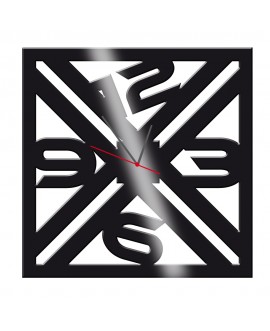 Zegar ścienny z pleksy plexi nowoczesny samoprzylepny elegancki duży zegar kwadratowy cyfry pleksa studiograf