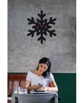 Zegar ścienny z pleksy plexi nowoczesny samoprzylepny elegancki duży zegar śnieżynka płatek śniegu pleksa studiograf