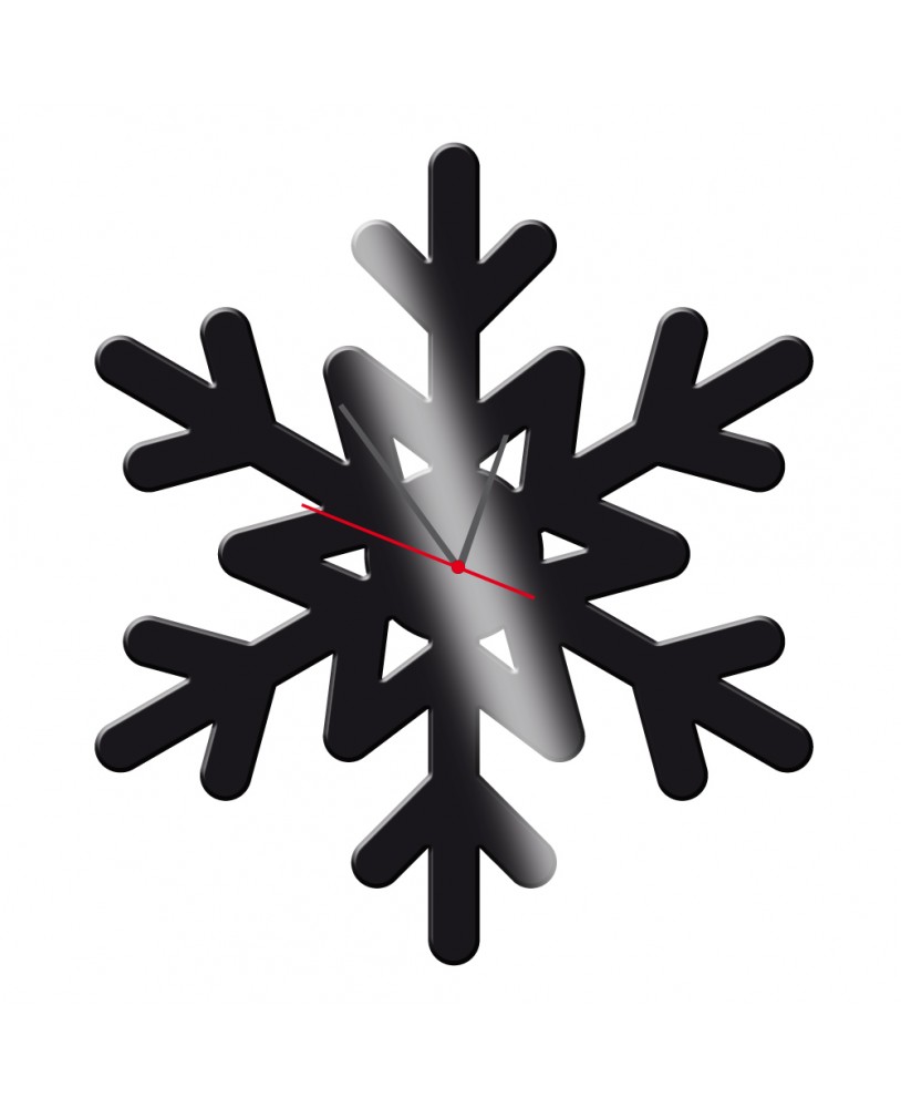 Zegar ścienny z pleksy plexi nowoczesny samoprzylepny elegancki duży zegar śnieżynka płatek śniegu pleksa studiograf