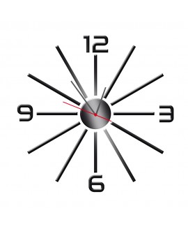 Zegar ścienny z pleksy plexi nowoczesny samoprzylepny elegancki duży zegar słońce linie  pleksa studiograf