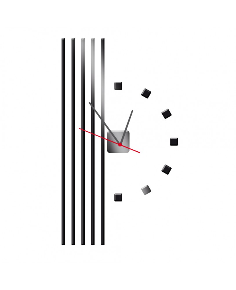 Zegar ścienny z pleksy plexi nowoczesny samoprzylepny elegancki duży zegar pasy pleksa studiograf