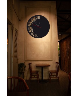 Zegar ścienny z pleksy plexi nowoczesny samoprzylepny elegancki zegar dekoracyjny kwiaty pleksa studiograf