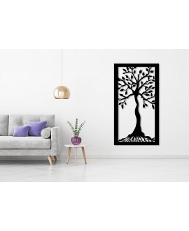 Obraz ażurowy dekoracja ścienna panel z plexi drzewo nowoczesna dekoracja ścienna liście gałęzie studiograf