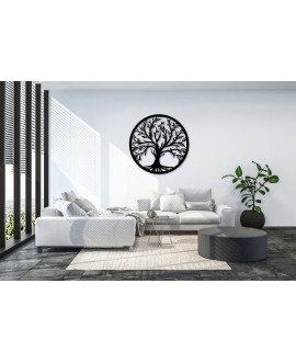 Obraz ażurowy dekoracja ścienna panel z plexi drzewo gałęzie okrągła dekoracja ścienna geometryczna studiograf