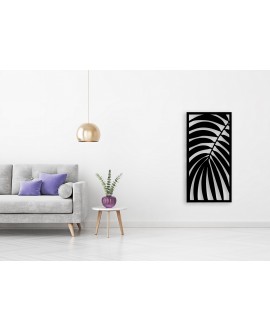 Obraz ażurowy dekoracja ścienna panel z plexi liście palmy  palma tropiki nowoczesna dekoracja studiograf