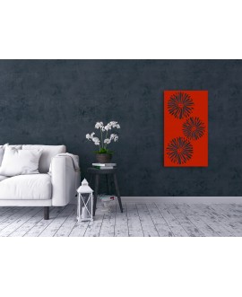 Obraz ażurowy dekoracja ścienna panel z plexi nowoczesny panel dekoracyjny kwiaty kwiatki studiograf