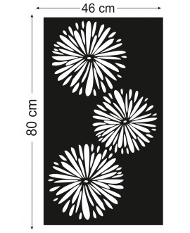 Obraz ażurowy dekoracja ścienna panel z plexi nowoczesny panel dekoracyjny kwiaty kwiatki studiograf