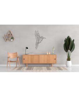 Obraz ażurowy dekoracja ścienna panel z pleksy nowoczesna dekoracja geometryczna do salonu kuchni sypialni koliber studiograf