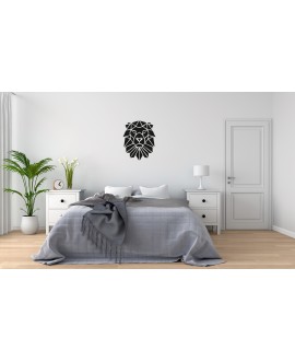 Obraz ażurowy dekoracja ścienna panel z pleksy nowoczesna dekoracja geometryczna do salonu sypialni lew studiograf