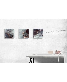 Obraz na płótnie canvas tryptyk potrójny obraz nowoczesny glamour marmur marble struktura studiograf