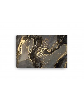 Obraz na płótnie canvas duży nowoczesny glamour marmur marble czerń złoto studiograf