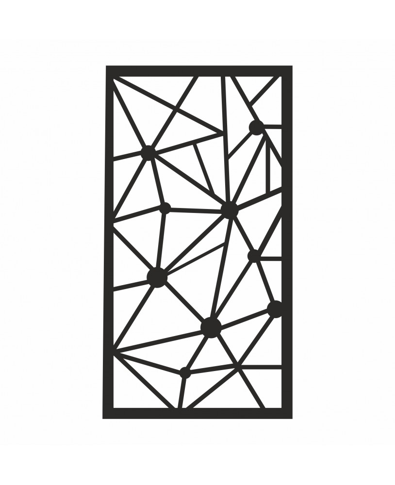 Obraz ażurowy dekoracja ścienna panel z plexi nowoczesny panel dekoracyjny geometryczny studiograf