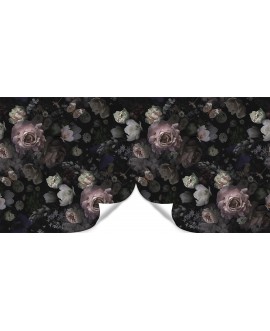 Fototapeta 3D na ścianę  na wymiar  flizelinowa kwiaty róże ciemne tło kwiaty na tle motyle studiograf